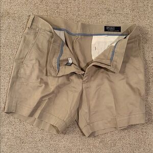 Elegant 5” Khaki Shorts Ralph Lauren 38 New without Tags Never Worn!